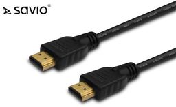 Savio Kabel HDMI CL-05 2m, czarny, złote końcówki,