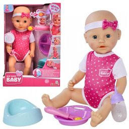 New Born Baby Lalka Głodny Bobas Dziecko Interaktywna