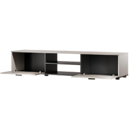 Szafka RTV kaszmir / czarna mat 180 cm