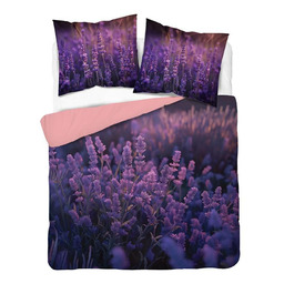 Detexpol Pościel 3D z mikrofibry z motywem lawendy
