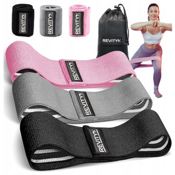 Gumy do Ćwiczeń Mini Band Materiałowe Fitness Zestaw