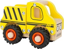 Drewniany żółty samochód ciężarowy 11096-Small Foot, little cars