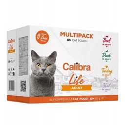 CALIBRA Cat Multipack Adult Life Pouch 12x85g saszetki