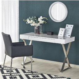 Biurko b31 białe/chrom halmar