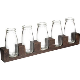 Elegancki wazon składający się z butelek