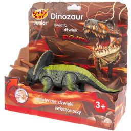 Smily Play, Dinozaur światło, dźwięk, Triceratops zielony