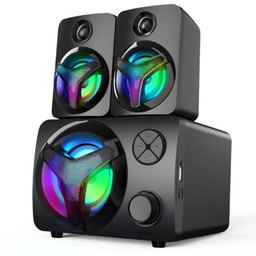 Zestaw Głośników komputerowych Led Bluetooth Aux Usb Sbs