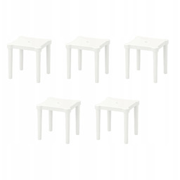 5 szt. Utter Stołek dziecięcy do wewnątrz/na zewnątrz/biały