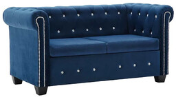 Elior Aksamitna sofa w stylu Chesterfield Xavier 2Q