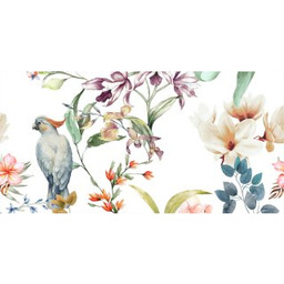 Płytka ścienna dekoracyjna Alfa-Cer PARROTS WHITE DEC. B