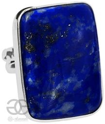 Lapis Lazuli Przepiękny Pierścionek Srebro R10-26