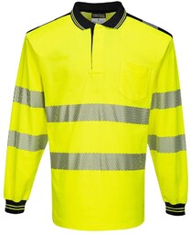 T184 - Koszulka ostrzegawcza polo PW3 z długim
