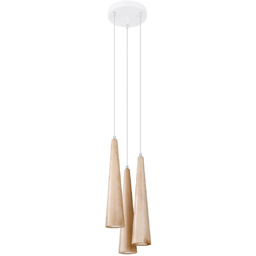 Lampa wisząca SULA 3P naturalne drewno SL.1101 -