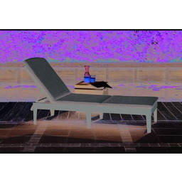 Leżak Jaipur z poduszką 58,2 x 187,5 x