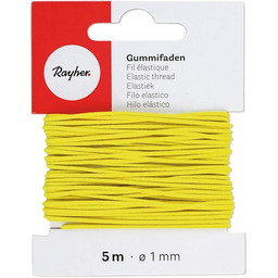Rayher 8908920 nić gumowa, 1 mm ø, karta