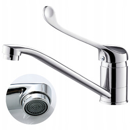 Bateria Umywalkowa Łokciowa Chrom Obrotowa 360° Higieniczna Długi