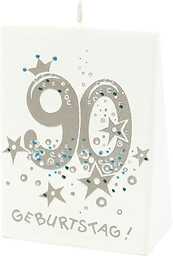 Dekohelden24 Wysokiej jakości świeca urodzinowa na 90. urodziny,