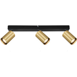 Italux Nesto SPL-23436-3-BK-GD listwa ośwetl. nowoczesna aluminium czarny,