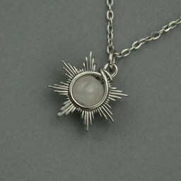 Pakamera Mały wisiorek słoneczko kamień księżycowy wire wrapping