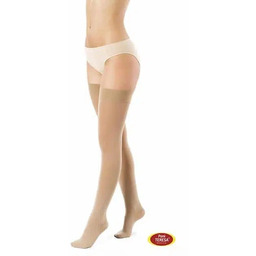 Pani Teresa, pończochy CLASSIC CCL2, otwarte, długie, beżowe