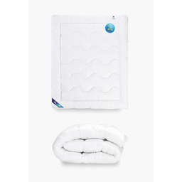 Kołdra antyalergiczna 135x200 Aerelle Blue ciepła 1250g biała