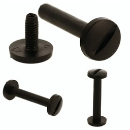 Śruba Nit 45mm plastikowe Czarne 20szt Nity skręcane