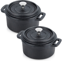 Garnek do serwowania z pokrywką żeliwny CAST LINE