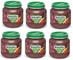 ZESTAW 6 x BoboVita Deser banany, jabłka