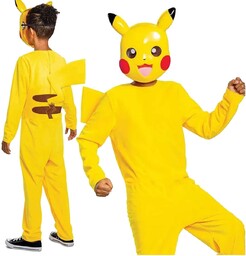 Strój karnawałowy Pokemon Pikachu kostium żółte przebranie 137-149