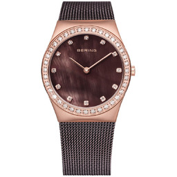 Zegarek BERING 12430-262. Kwarcowy, Kolor brązowy. Kobieta.