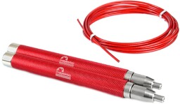 Majestic Sport, Skakanka Stalowa, Self-Locking, czerwona, 300 cm