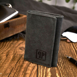 Etui na klucze skórzane PAOLO PERUZZI T-49-BL czarne