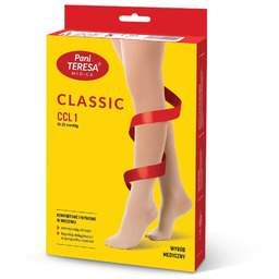 Pani Teresa, rajstopy CLASSIC CCL1, zamknięte, długie, czarne