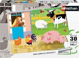 Nathan  Puzzle Moje przyjaciele 30-częściowe gospodarstwo rolne,