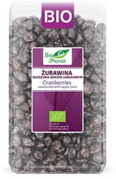 ŻURAWINA SŁODZONA SOKIEM JABŁKOWYM BIO 1 kg -