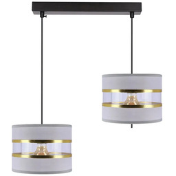 Candellux Szara podwójna lampa wisząca - 10X D254