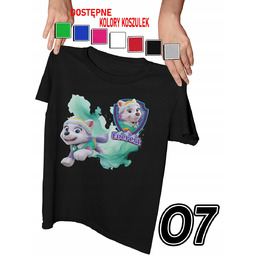 KOSZULKA DZIECIĘCA Z NADRUKIEM PSI PATROL EVEREST PIESKI