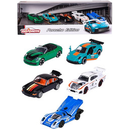 Majorette 212053172 Zestaw Porsche, 5 metalowych pojazdów die-cast
