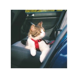 TRIXIE - Szelki samochodowe dla kota czerwone
