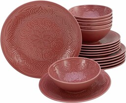CreaTable, 21630, seria Orient Mandala, 18-częściowy zestaw naczyń,