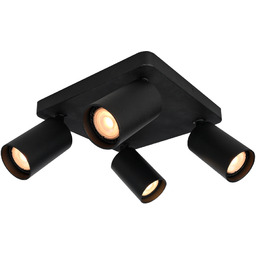 Italux Nesto SPL-23436-4S-BK plafon nowoczesny kwadrat, aluminium czarny