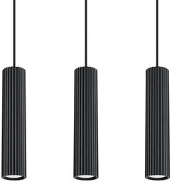 Sollux Lampa wisząca potrójna KARBON SL.1575 tubka podłużna