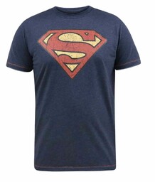 SCAMPTON-D555 Duży T-shirt Granatowy ''SUPERMAN''