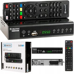 Tuner dekoder DVB-T2 DVBT-2 H.265 Hevc zegar telewizja