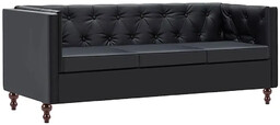 Elior 3-osobowa Sofa Majorka w stylu Chesterfield -