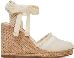 Espadryle Tommy Hilfiger Fringe Canvas High Wedge FW0FW08878
