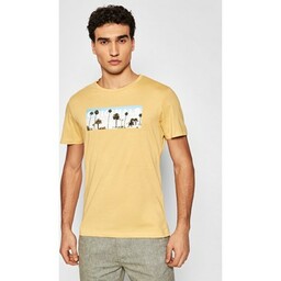 Jack&amp;amp;Jones T-Shirt Azure 12189032 Żółty Regular Fit