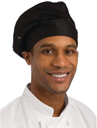 Chef Works Czapka kucharska z polibawełny, czarna