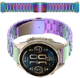 Bizon ze stali nierdzewnej Aura QuickFit 20mm Tęczowy