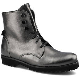 Srebrne Botki Damskie Karino Stylowe Obuwie